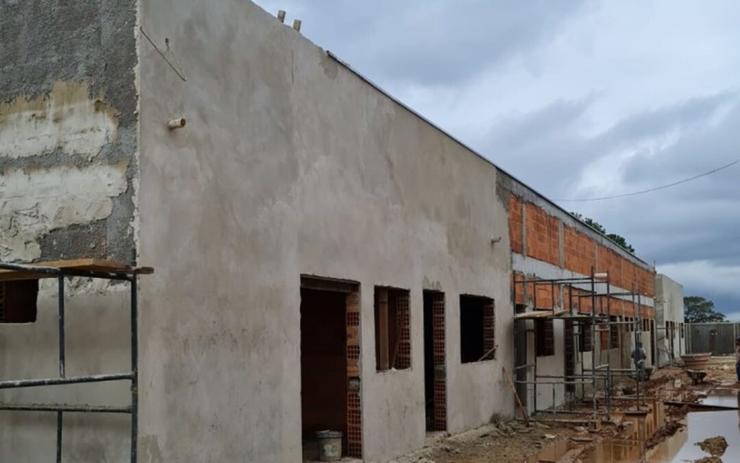 Obras da nova sede do 33° Batalhão de Polícia Militar, no município de Sapucaia do Sul, estão quase na metade