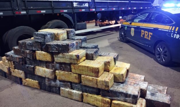 PRF apreende mais de uma tonelada de maconha na BR-386