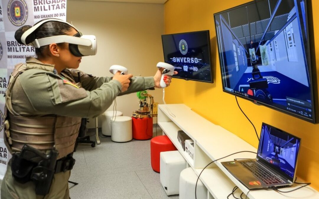 Policiais militares do estado recebem auxílio de realidade virtual nos treinamentos