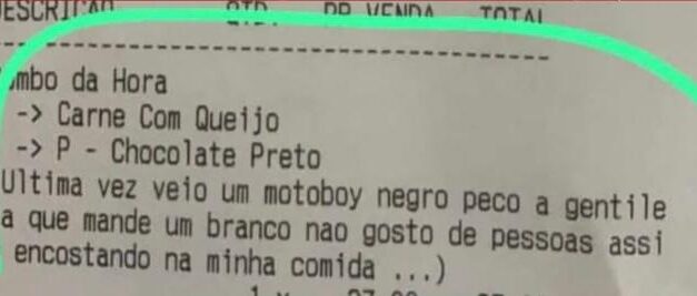 Mensagem racista foi enviada a pastelaria pelo próprio dono no RS, diz polícia