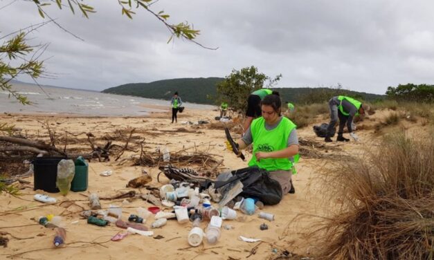 Voluntariados da Sema recolhem no Parque Estadual de Itapuã cerca de uma tonelada de lixo