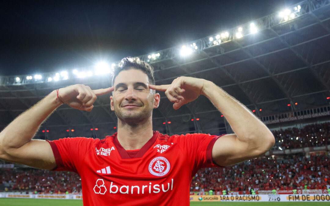 Marca histórica no clássico: é de Lucas Alario o gol 600 do internacional em Gre-Nais