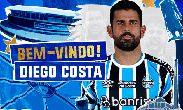 Grêmio acaba com mistério e anuncia Diego Costa