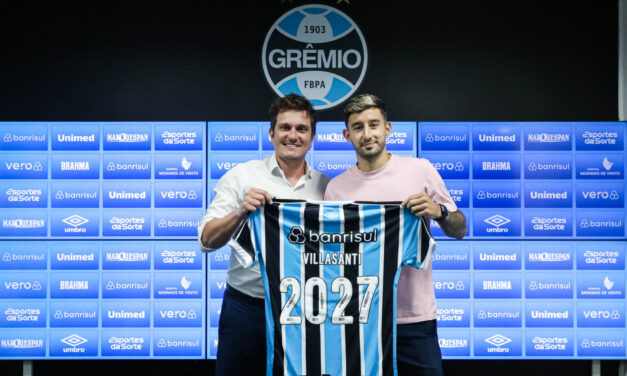 Grêmio anuncia renovação com Villasanti até 2027