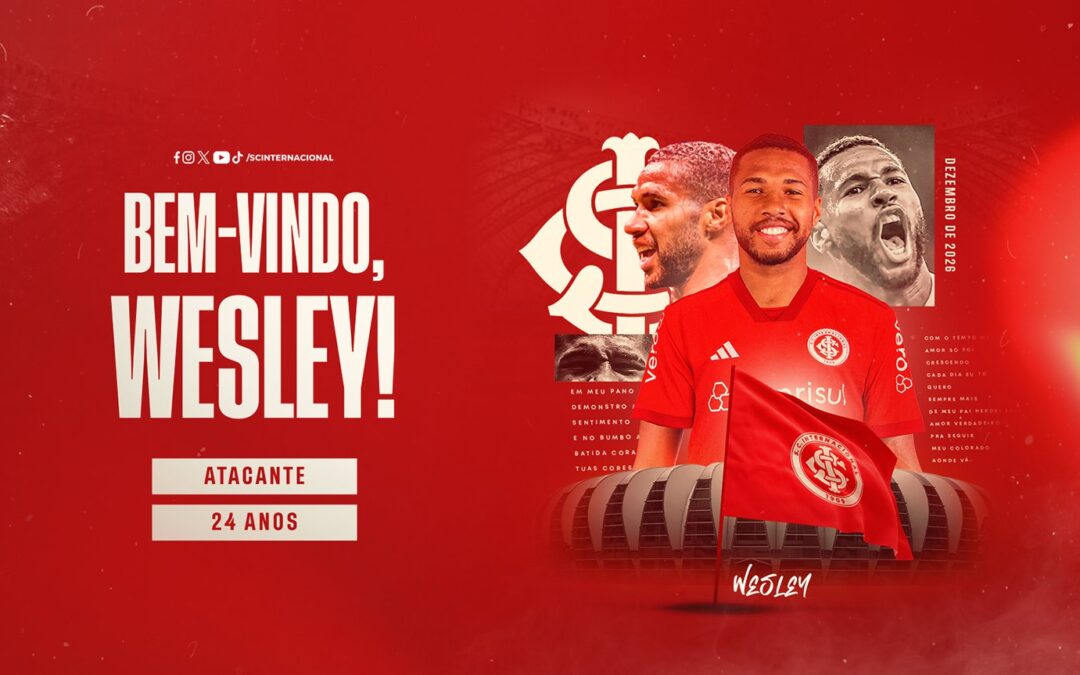 Inter anuncia novo atacante Wesley
