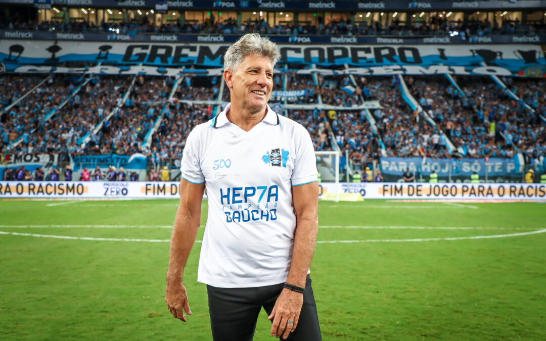 Prestes a completar 500 jogos no comando tricolor, Renato acumula conquistas e bom desempenho