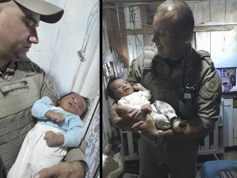 Recém-nascido é salvo pela Brigada Militar na Lomba do Pinheiro em Porto Alegre
