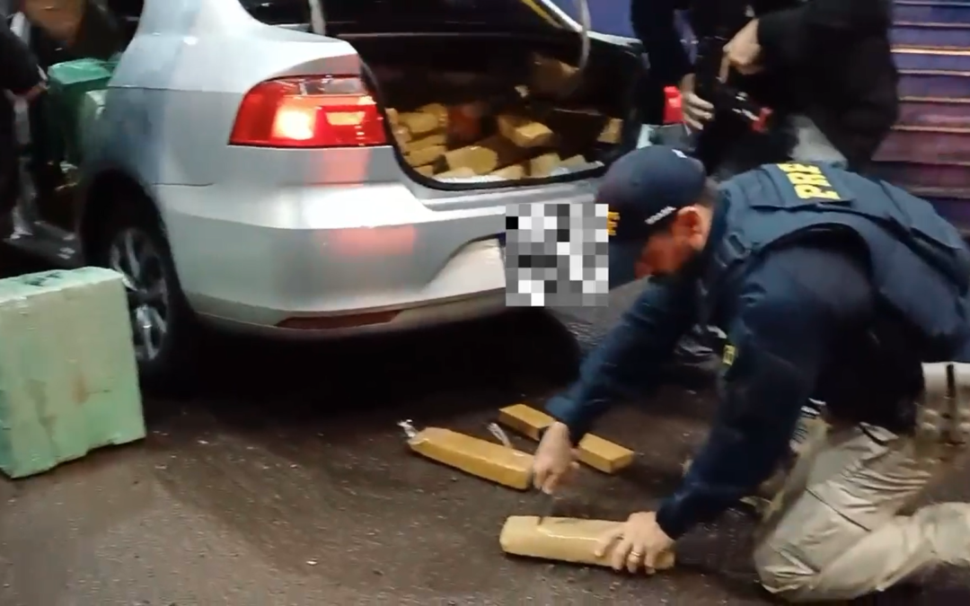 Polícia Civil e Polícia Rodoviária Federal apreendem mais de 500kg de maconha em Osório